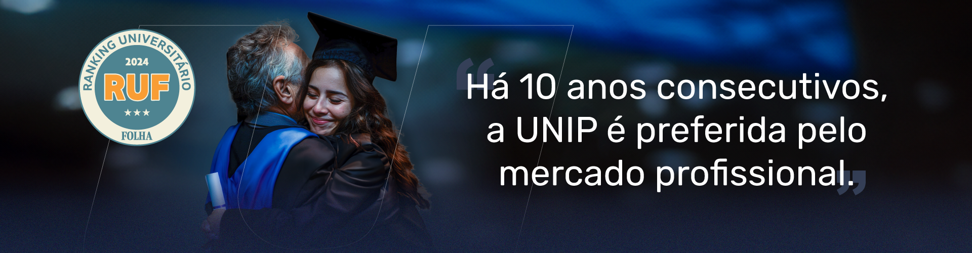 Há 10 consecutivos, a UNIP é preferida pelo mercado profissional. Há 10 consecutivos, a UNIP é preferida pelo mercado profissional.